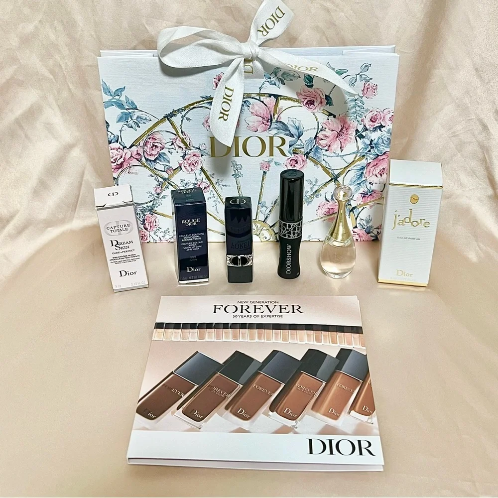Dior Beauty Gift‎ Set - 6pc,Lipstick,Mascara,Foundation, Limited Edition … - Picture 4 of 11
